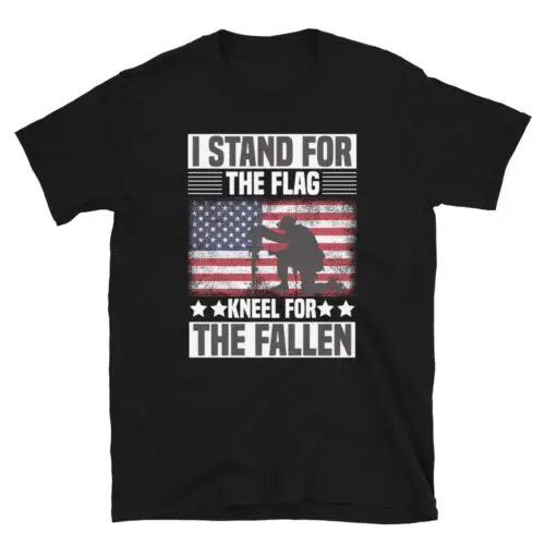 I Stand For The Flag Kneel For Memorial Day USA Flag Military Unisex T-Shirt