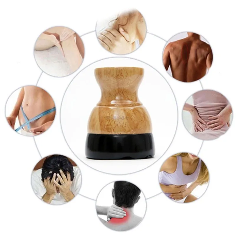 Electric Cupping Stimulate Acupoint Detoxification Massager Guasha Scraping Heat Massage Negative Pressure Acupuncture Therapy