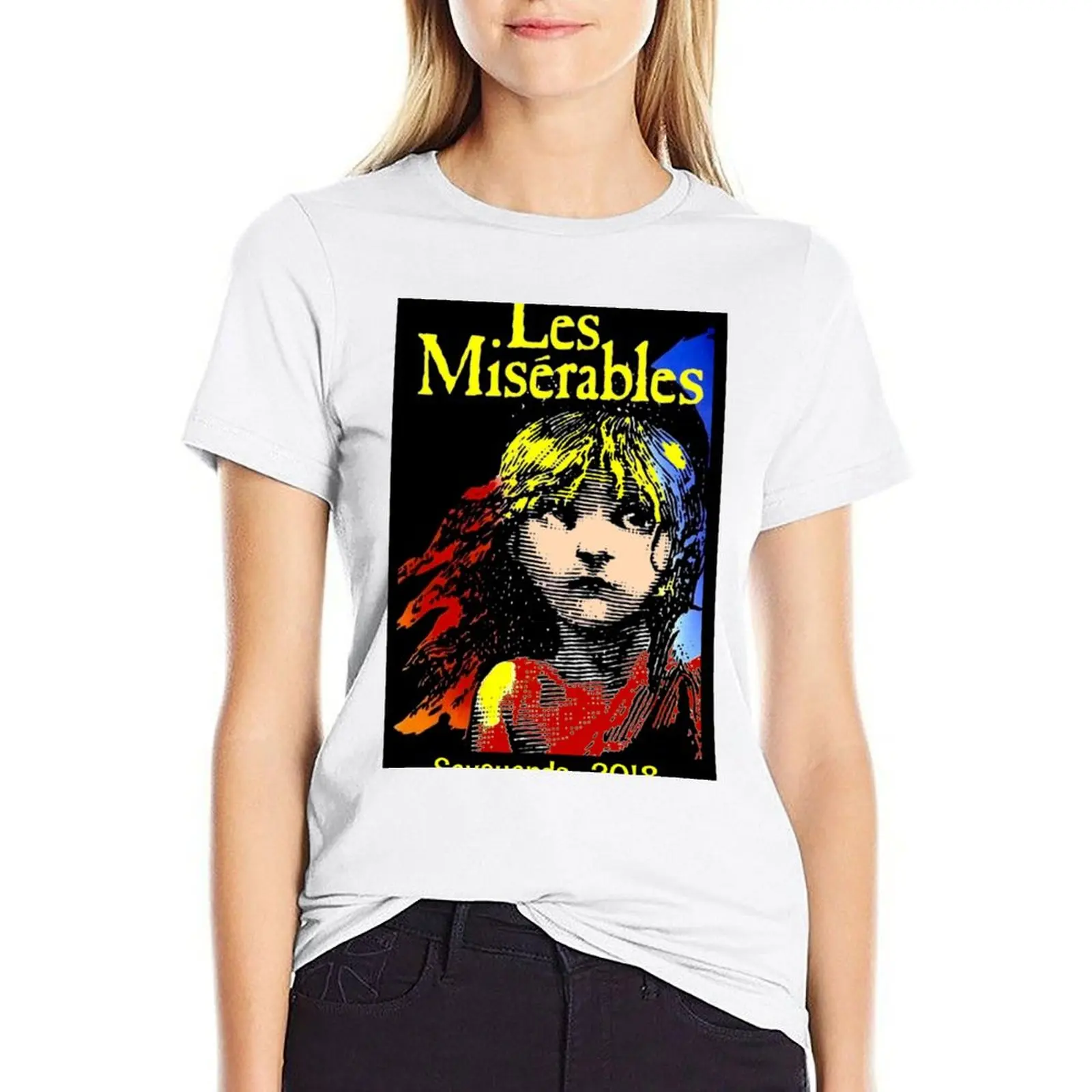 LES MISERABLES : Vintage Play T-shirt summer tops animal print shirt for girls fashion woman blouse 2024