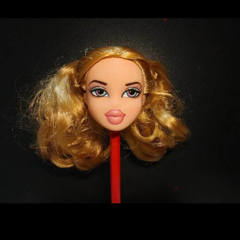 Vintage Original Brazz Doll Multi-Joints Movable Rare Face Doll Heads Shoes Martin Boots Long Boots DIY Toys Accessories