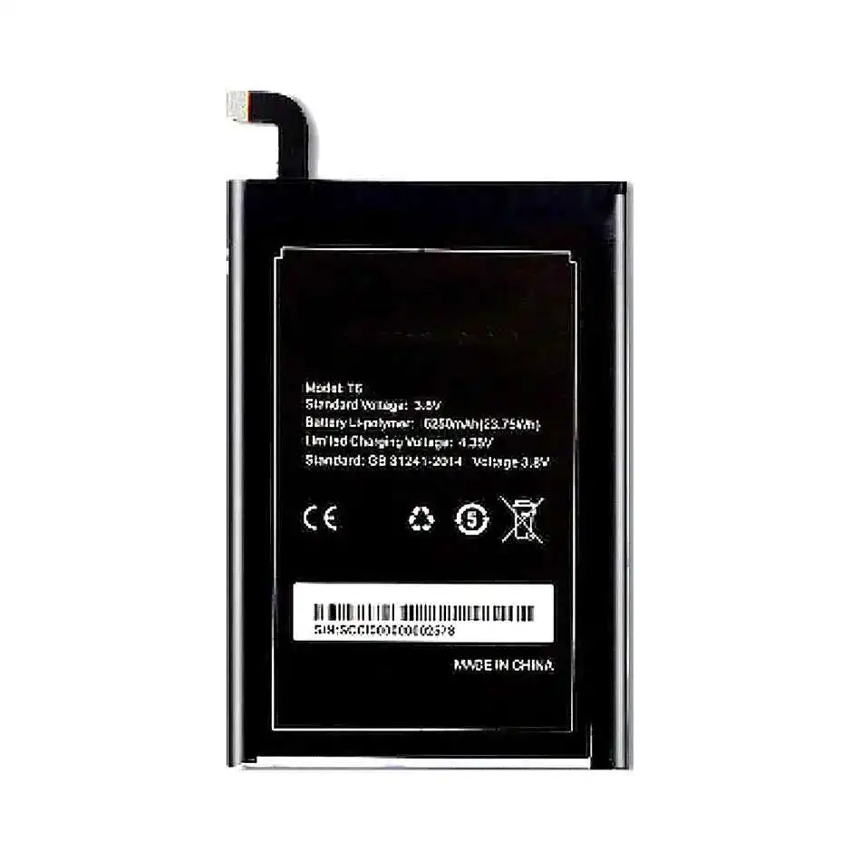 6250Mah For Homtom HT6 Oukitel K6000 Pro Ulefone Power Doogee T6 High Performance Mobile Phone Battery