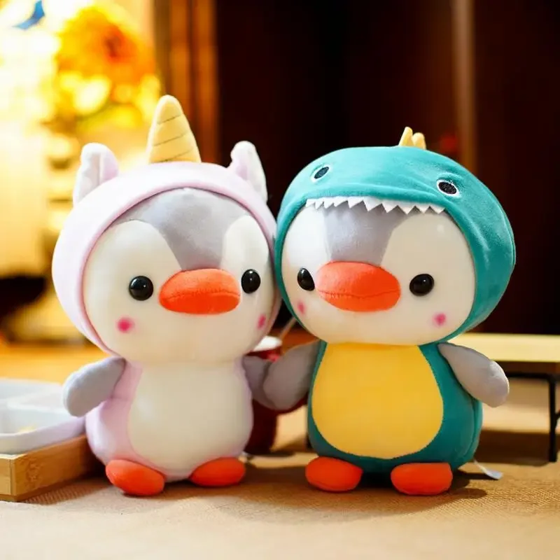 

Animal Penguin Plush Toy Penguin Cosplay Bee Frog Dinosaur Stuffed Doll Plush Doll Small Pendant Keychain Gift Kawaii