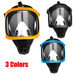 MF14 Type Full Face Gas Mask Spray Paint Chemical Pesticide Anti-Formaldehyde Protective Respirator Large Wide Field Of View