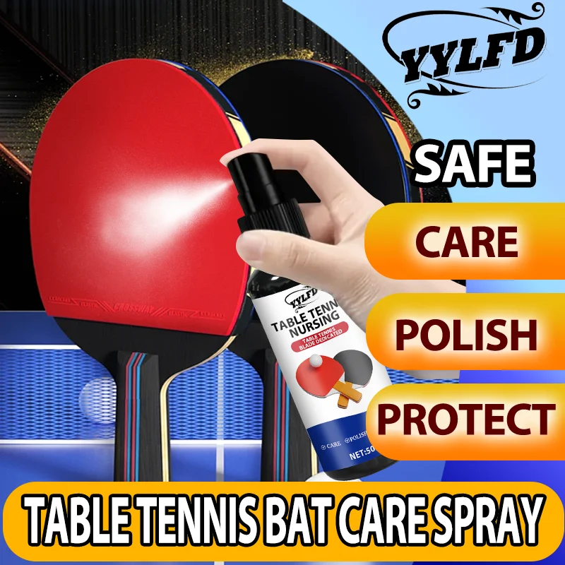 

Спрей для ухода за ракетками для настольного тенниса, 50 мл, многофункциональный, профессиональный, эффективный для очистки, обслуживания, защиты и дезинфекции