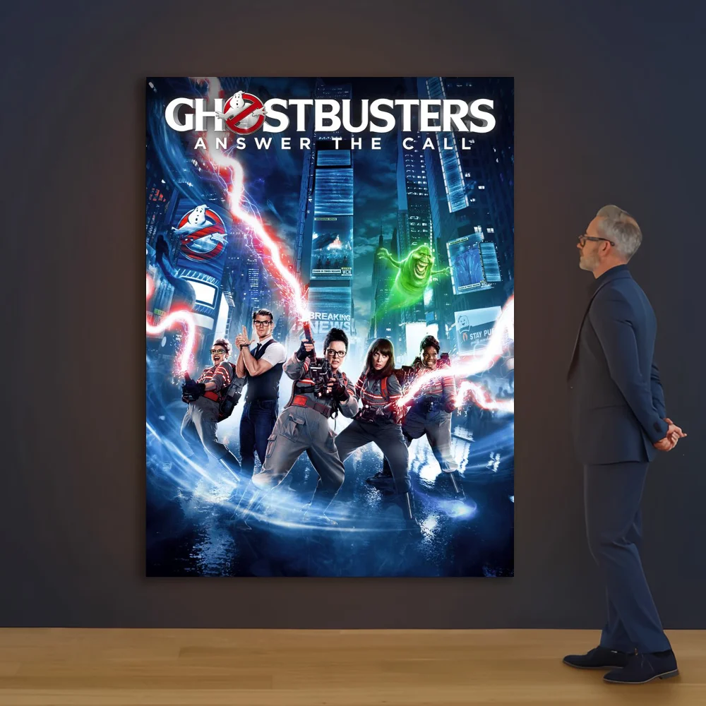 G-ghostbusters-粘着アートポスター,HD品質の壁アート,家の装飾のためのレトロなポスター