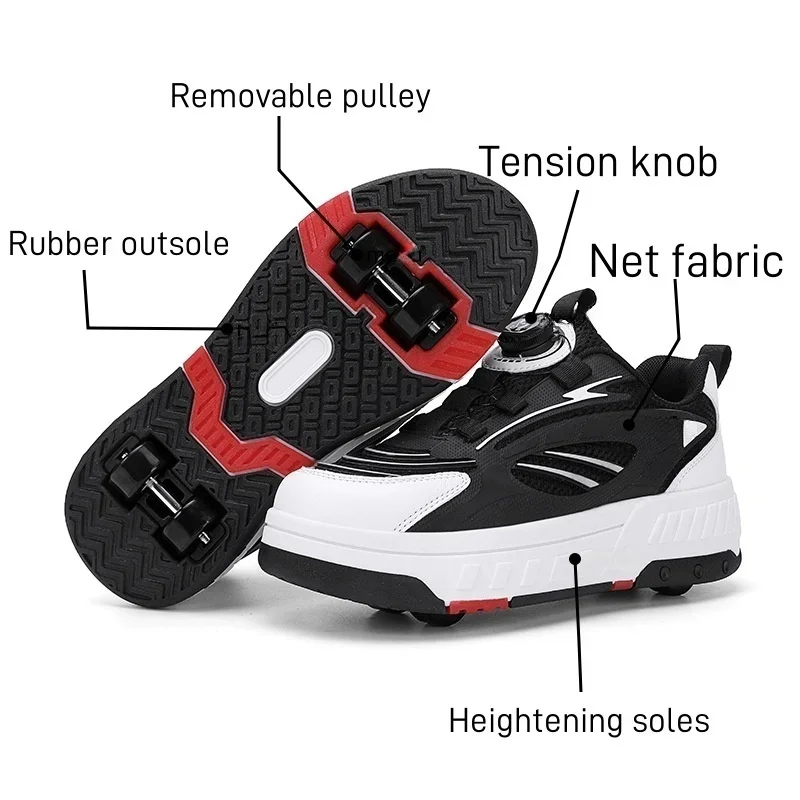 Детские роликовые коньки Morphing, двухрядные 4-колеса для катания на роликовых коньках для мужчин и женщин с одинаковыми роликовыми коньками Детские роликовые коньки Morphing, двухрядные 4-колеса для катания на роликовых коньках для мужчин и женщин с одинаковыми роликовыми коньками