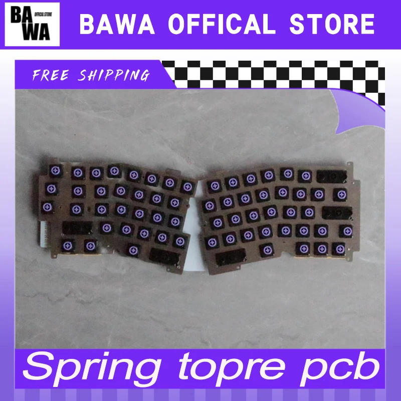 

Пружинная клавиатура Pcb Alice Dome Mx Topre Switch Индивидуальные емкостные клавиатуры Ec Внутренний комплект печатных плат Qmk через