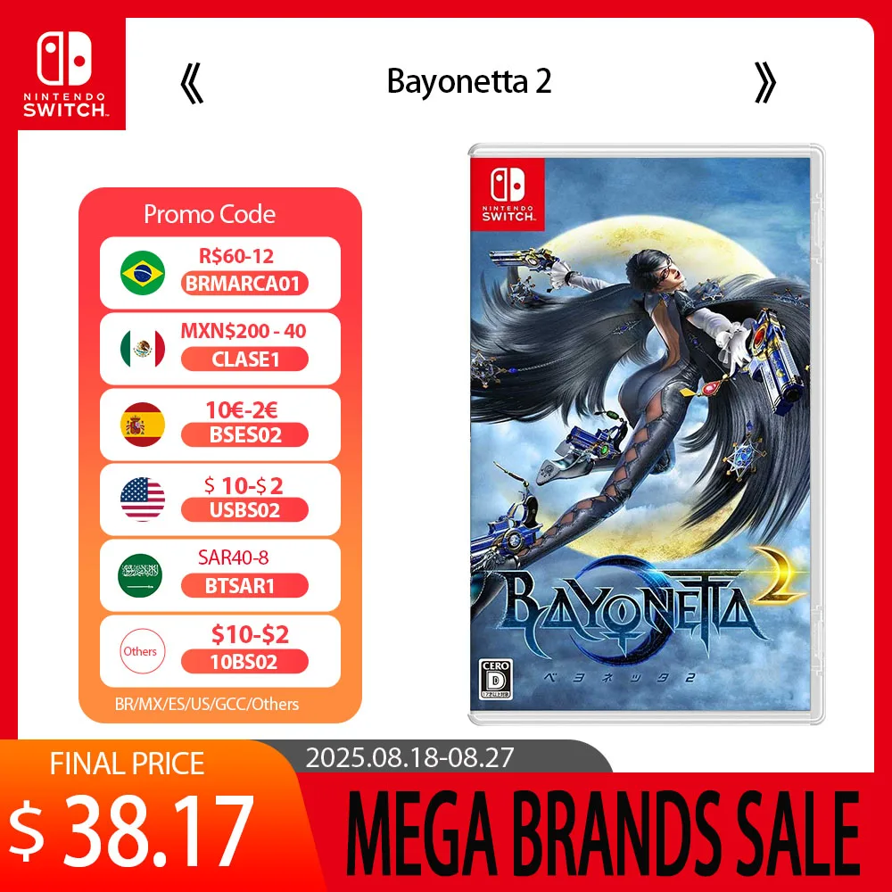 Oferty gier na Nintendo Switch - Bayonetta 2 - Fizyczny wkład do gier