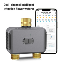 Tuya Bluetooth Automatic Smart Water Timer Dual 2.4G/WIFI Intelligent Water Valve IP55 Sprinkler Timer Irrigation Controller