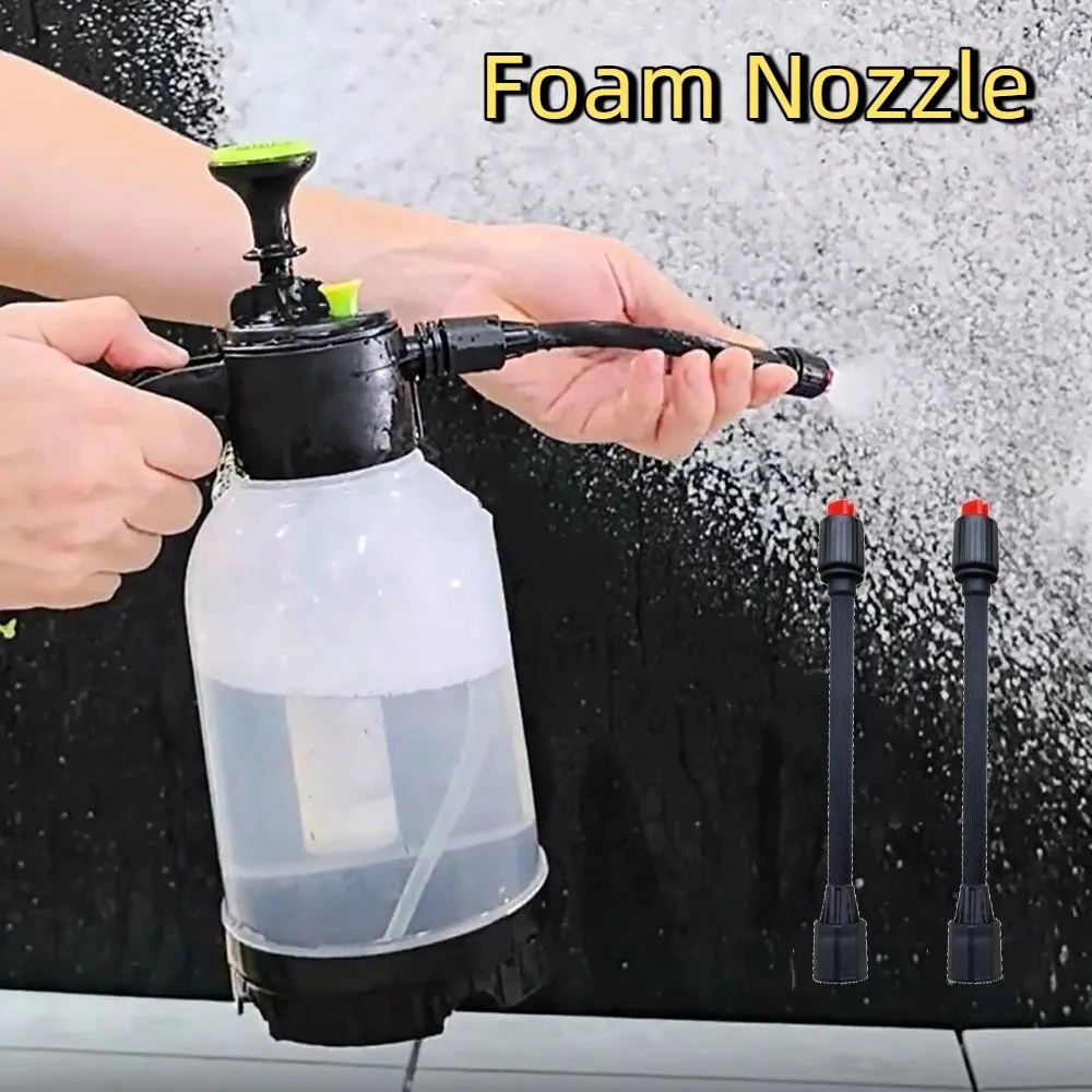 

2pcs Fountain Long Foam Nozzle Windproof 20cm Car Wash Nozzle Flexible Electric Sprayer Nozzle Flower Watering