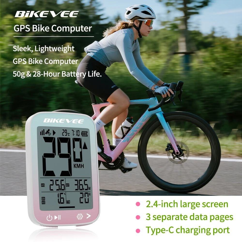 

Bike Computer GPS Wireless MPH KM/H Multifunctional Waterproof Bicycle Cycling Computer Speedometer Odometer with Backlight