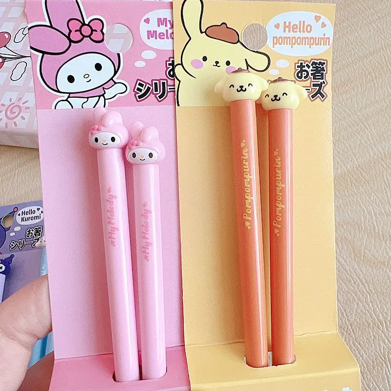 ثلاثية الأبعاد عيدان لطيف كورومي سينامورول بلدي ميلودي عروسة كارتون المضادة للانزلاق عيدان Kawaii السوشي زوجين أواني الطعام هدية