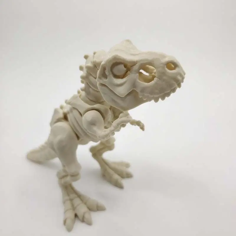 

Articulated Dinosaur Skeleton Fossil 3D Printed Toy Movable Joints Posable Collectible Gift Desktop Home Decor