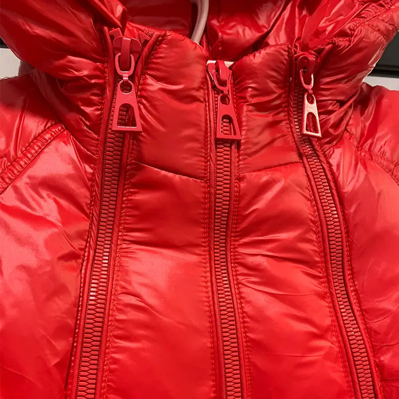 Women's Autumn Winter Cotton Coat Tops Jacket Zipper Maternity Large Size Thickened Warm Leisure Comfortable Versatile Vintage