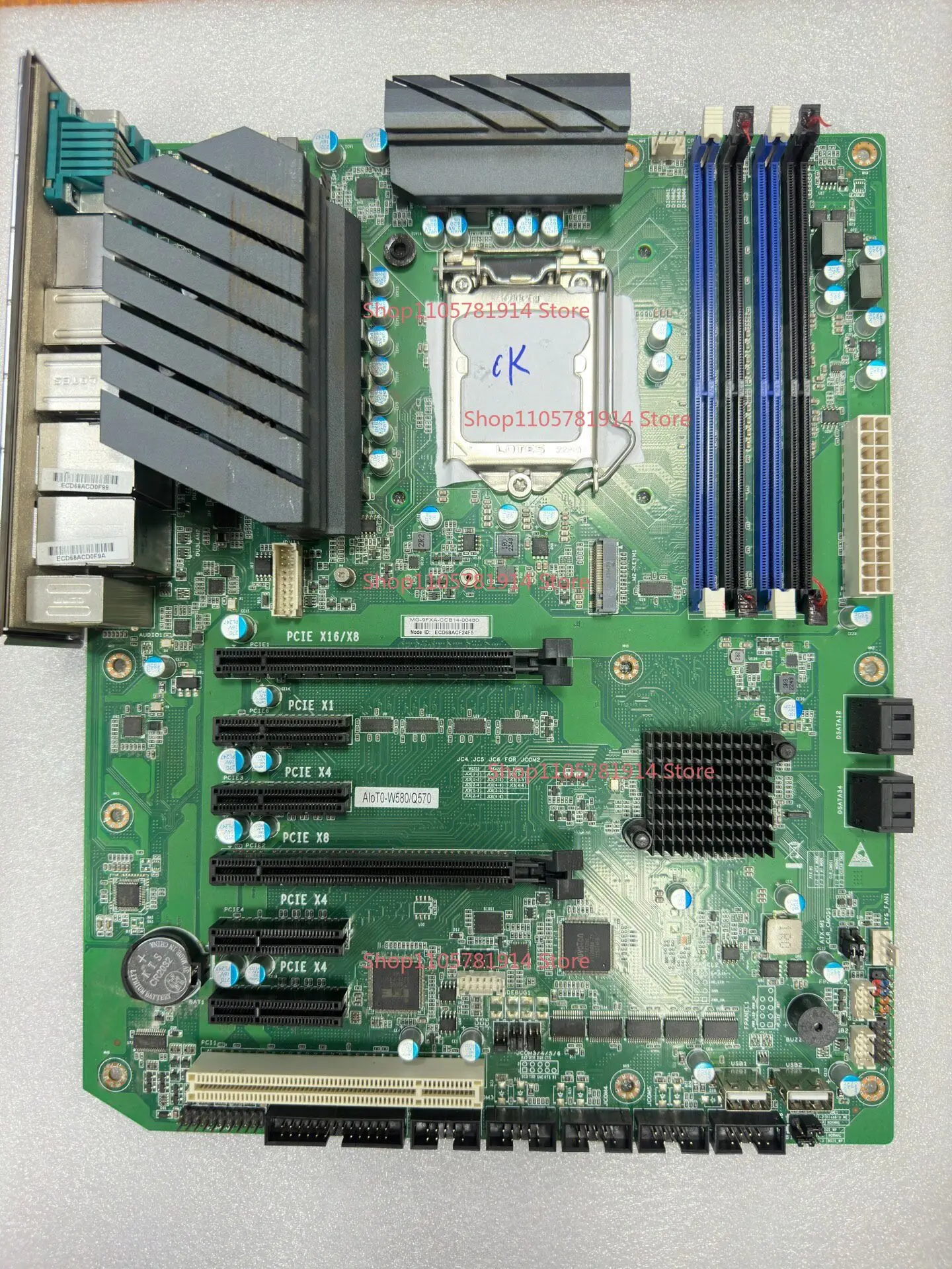 For W580 Q570 Industrial Control Main Board Desktop Industrial Computer Main Board with Baffle
