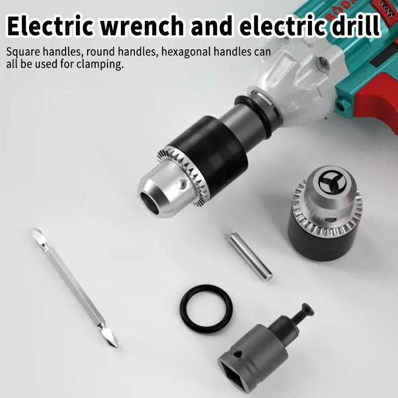 1/2 20UNF Drill Chuck 1/2 Chuck Adapter 2-16mm Capacity Keyless Chuck 2-16mm Clamp Range For Wrench Conversion