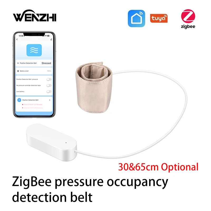 

Датчик давления Zigbee, детектор присутствия/занятости, скрытый в кровати/диване, на батарейках, Tuya Smart Life, для домашней автоматизации