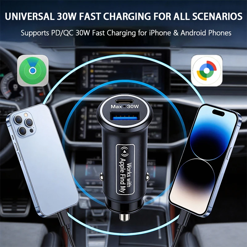 12V Car Cigarette Lighter Socket Splitter USB Port Adapter with Quick Charge 3.0  Dual Port Auxiliary Charger for Car Truck SUV