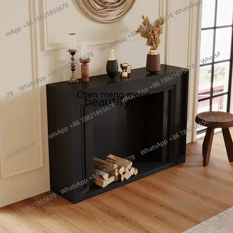 D178 벽난로 장식 캐비닛 거실 현관 캐비닛 사진 배경 벽 미국식 캐비닛 북유럽 스타일 모형 벽난로