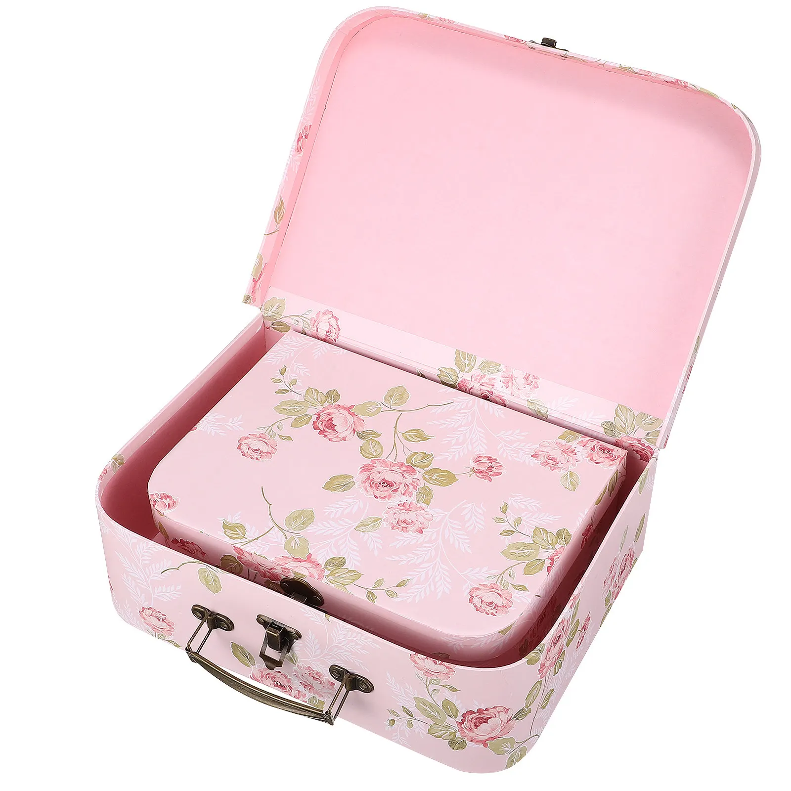 3pcs-mini-paperboard-suitcase-box-floral-print-gift-case-with-handle-decorative-storage-luggage-for-birthday-wedding-shower