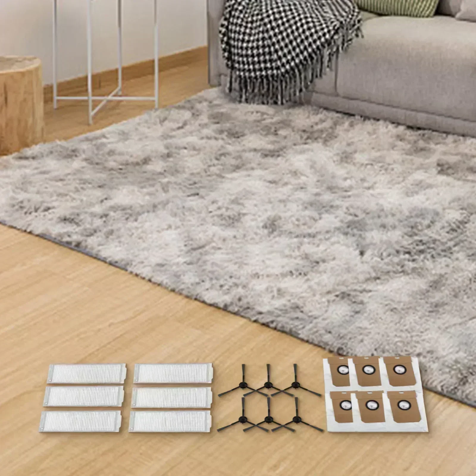 

Innovative Filter Dust Bag with Side Brushes Designed to Fit For Cecotec For Conga 13090 Spin Revol Home Model