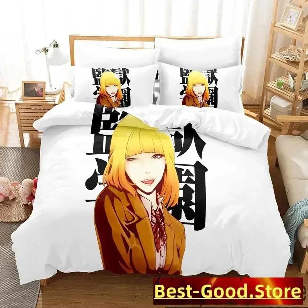 

3D Anime Prison School Bedding Set Printed Bed Set With Pillowcase Bed Duvet Cover Soft Queen King Size Bedclothes Home