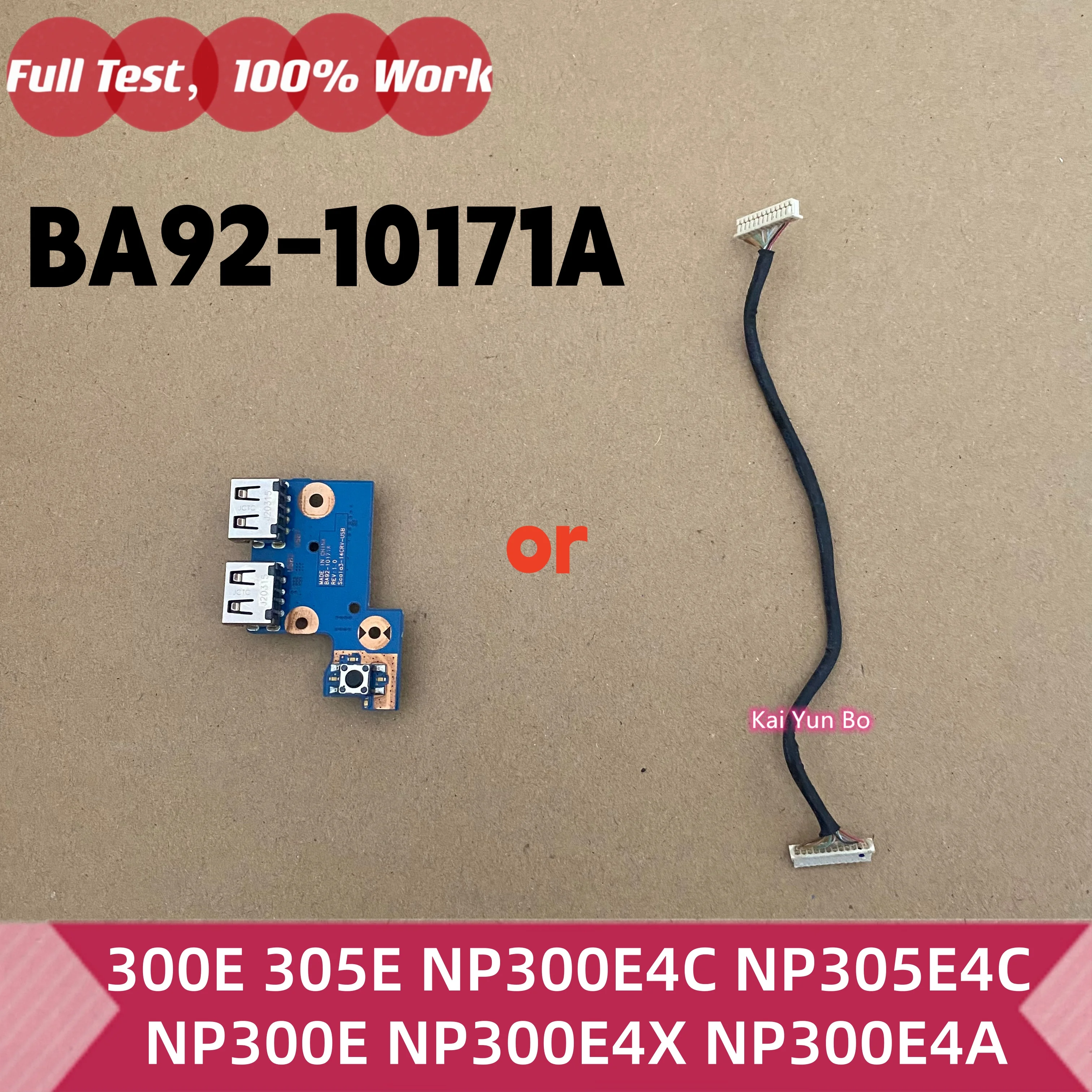 Placa ou Cabo do Botão de Energia USB para Laptop BA92-10171A para Samsung 300E 305E NP300E4C NP305E4C NP300E NP300E4X NP300E4A