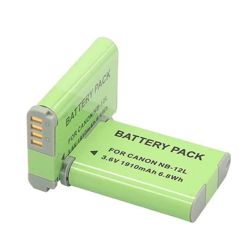 1910mAh NB-12L NB12L NB 12L Li-ion Battery For Canon PowerShot G1 X Mark II G1X Mark 2 N100 Digital Camera Rechargeable Battery
