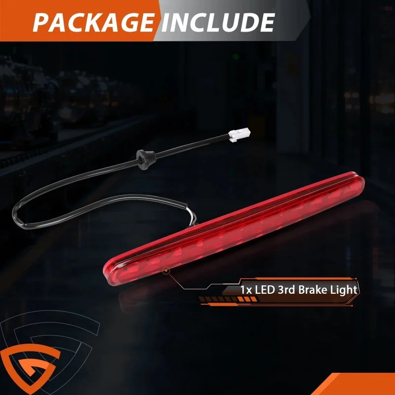 

Светодиодный задний стоп-сигнал для Fiat 500 Convertible 2009-2019, центральный высокорасположенный стоп-сигнал, 77365246 68140780AA