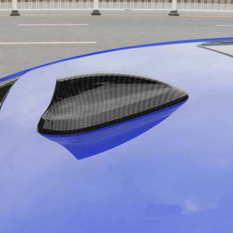 Car Shark Fin Antenna Cover carbon fiber pattern Antenna Decoration Cover For BMW 3 4 5 series F30 G20 G30 F32 Auto Accessories - view 5