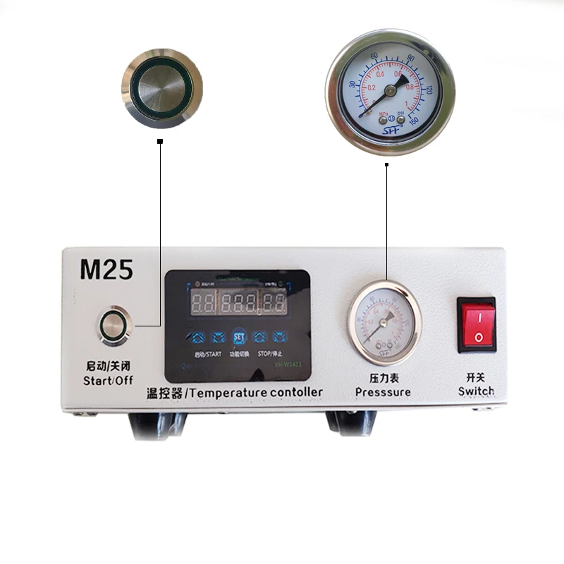 LY HUATALE M25 LCD Touch Screen Mini Air Bubble Remover LCD Refurbishment Defoam Machine for IPhone Samsung Max 7 Inch 220/110V