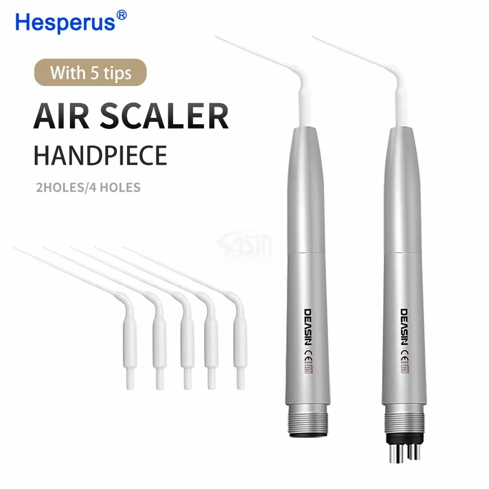 Den  tal Air Scaler activator Handpiece Activation Irrigation Perio Scaling With 5 tips Tooth Cleaner 2/4 Holes