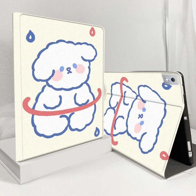 

Cartoon Blue Dog Pattern For Lenovo Pad Legion Xiaoxin Tab Y700 K10 M10 P11 3rd Pro GT Plus Gen 5G Tablet Case