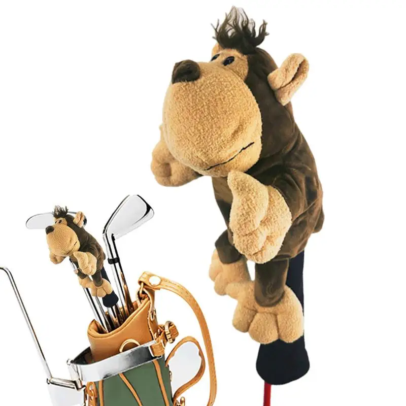 

Плюшевые головные уборы для гольфа, рукава для гольф-клуба с животными, забавный чехол для клюшки, щит, плюшевые защитные чехлы для водителя, очаровательные для мужчин и женщин