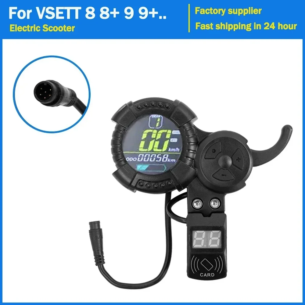 

Throttle Accelerator for VSETT 8 8+ 9 9+ for ZERO 8 9 10 8X 10X Z8PRO Electric Scooter Display Throttle LCD Speedmeter Odometer