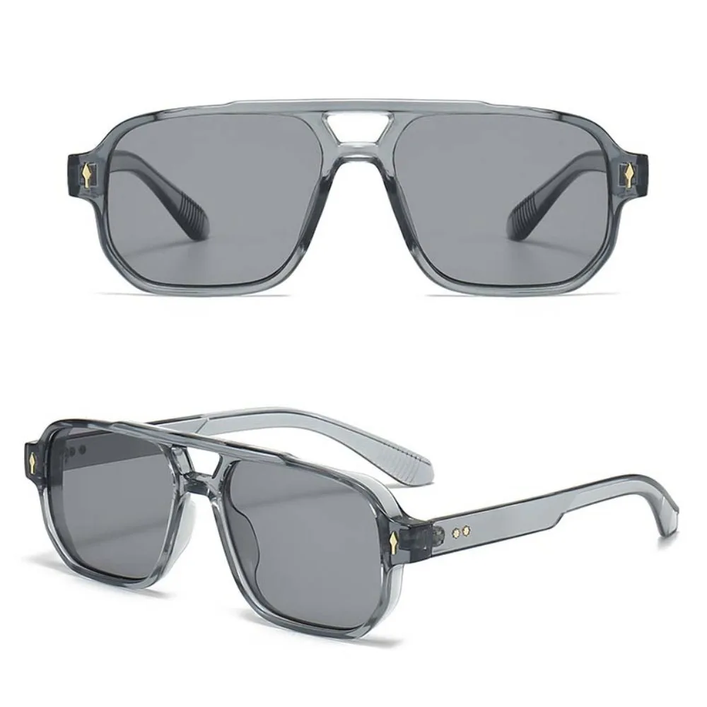 파티 레트로 더블 빔 Sunnies HD PC 남여 편광 선글라스 레오파드 프린트 안경 의상 액세서리 안티 uv 안경 여름