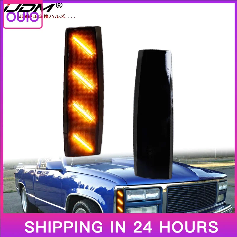 New Car Front Side Marker Corner for GMCC1500 C2500 C3500 K1500 LED 1988-1993 2x Lights GMCC1500 C2500 C3500 K1500 K2500 K3500 T