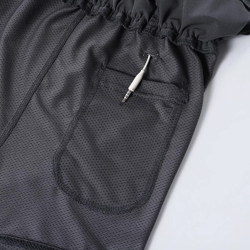 ARSUXEO Running Shorts Men Gym Fitness Training Sports Pants Outdoor Workout Jogging Multi Pocket Sportswear Quick Dry Yoga B206