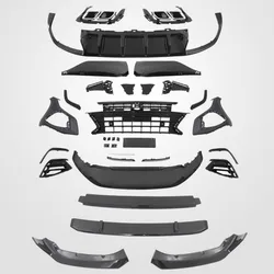 Body Kit Front Rear Bumper Grill Mask for Volkswagen vw Passat cc modified Front Rear Lip Side Skirt Tail Throat Car Accessories
