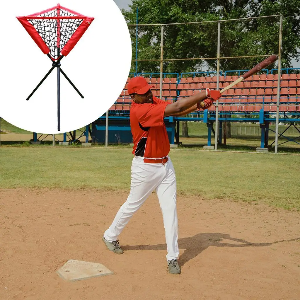 Baseball/Softball Ball Caddy Stand Hold Baseballs Or Softballs for Pitching and Batting Training, Portable & Foldable