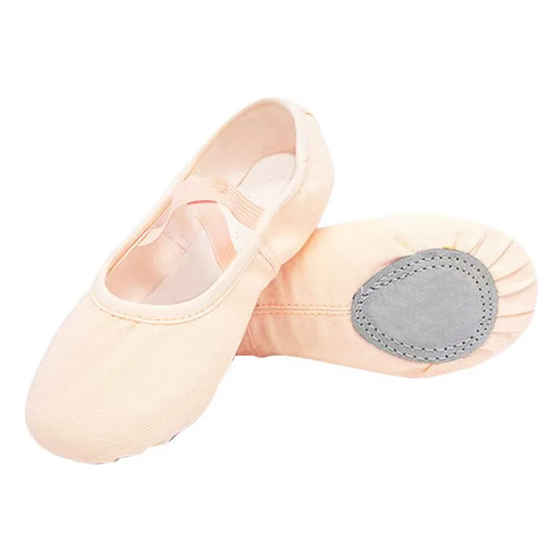 Ballet Shoes For Girls Canvas Flat Ballet Dancing Slippers Ballerina Practice Shoes For Women Children Soft Sole Dance Shoes