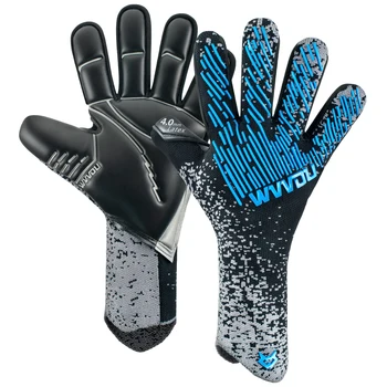 WVVOU Soccer Goalie Gloves Youth Adults, High Performance Goalkeeper Gloves, Breathable Soccer Gloves, 4+3mm Super Grip