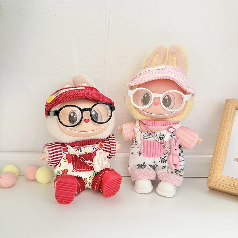 

Clothes For 15/17cm Labubu Dolls 1st-3rd Generations Red-White Concerto Outfit Set Cute Style