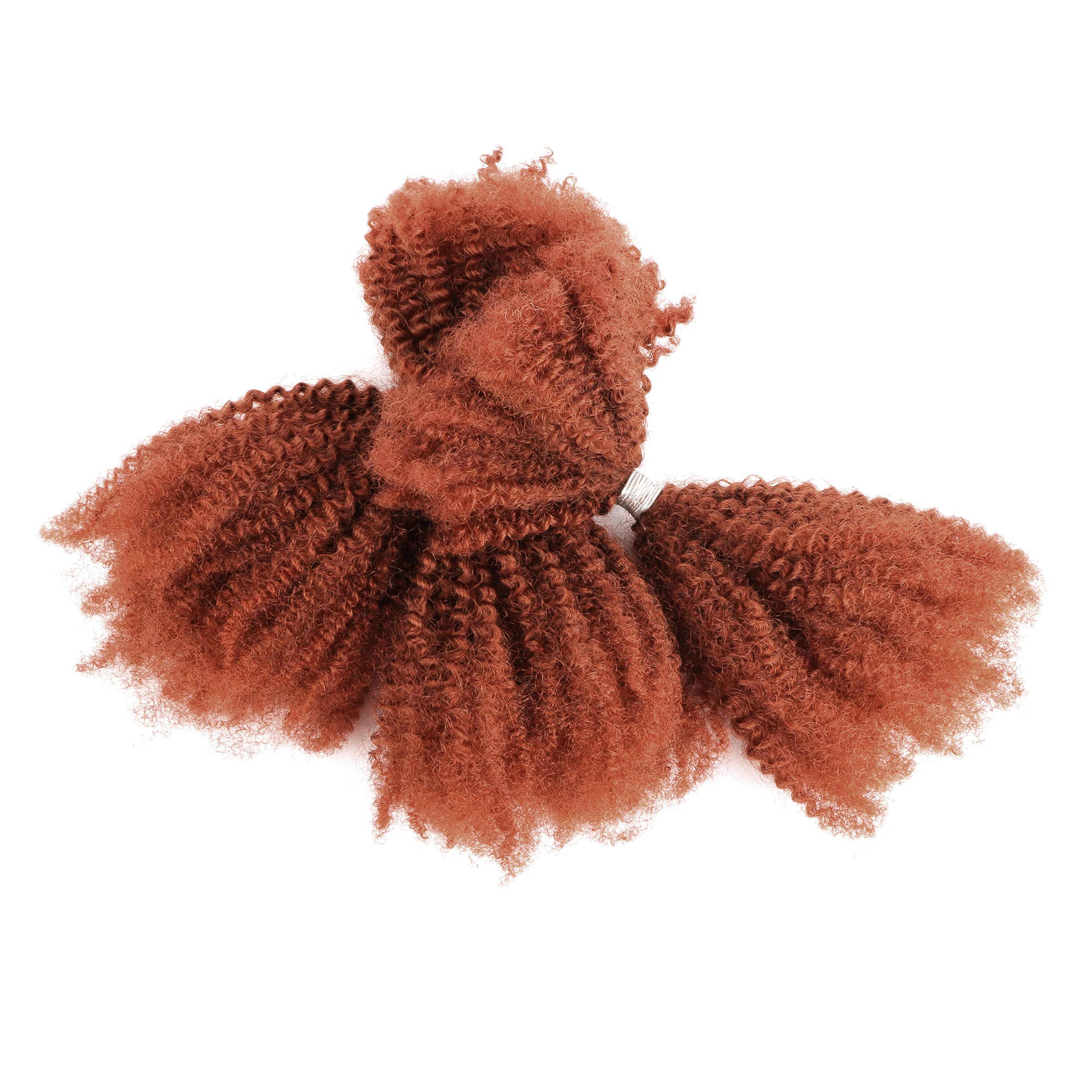 AHVAST 350 color afro kinky hair bulk 4c texture natural human hair brazilian remy human hair bundles