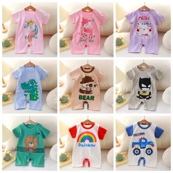 Newborn Baby Boy Girl Letter Print Bodysuit Jumpsuit Clothes Outfit Infant Kids Boys Girls DS19