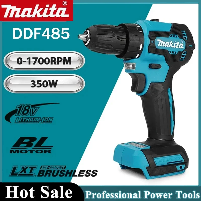 

Makita DDF485 10MM LXT Compact Cordless Tool Multi-function Screwdriver Impact Brushless Drive Rechargeable Brushless Drill