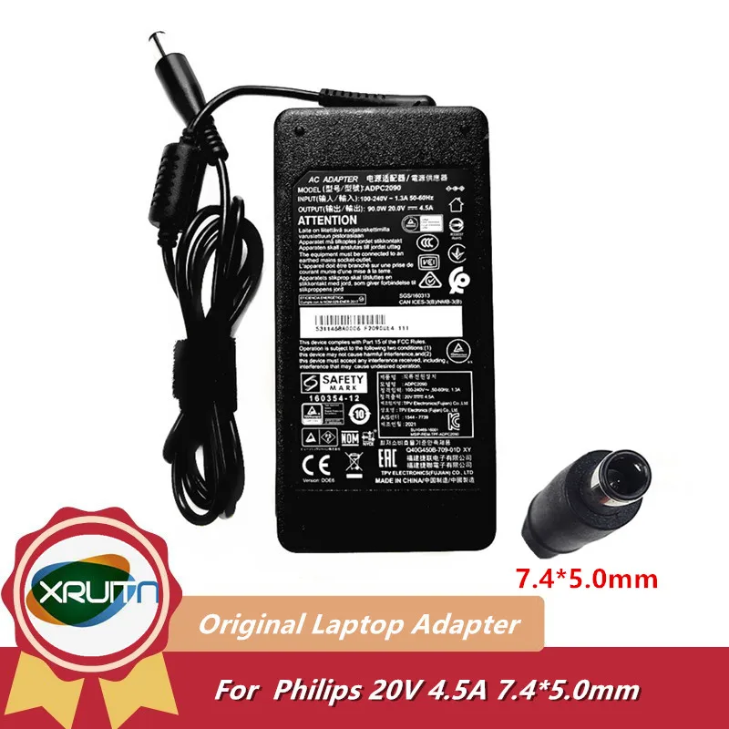 حقيقي ADPC2090 التيار المتناوب تيار مستمر محول 20 فولت 4.5A 90 واط شاحن ل AOC AG251FZ CQ27G2U AG272QCX MSI OPTIX MPG27CQ XG3420C AG251FZ2 C3583FQ