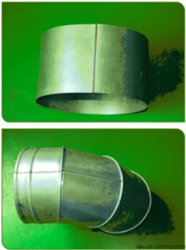 آلة لحام التماس الغرزة الطولية لمجاري الهواء الأوتوماتيكية HVAC لقناة الأنابيب المستديرة