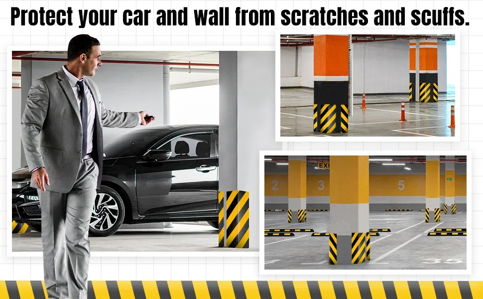 Garage Wandschutz Starker Schaumstoff Eckenschutz Tür Stoßstangenschutz Schaumstoff Wand Eckenschutz Auto Aufkleber Reflektierender Eva Eckenschutz – Detail 5