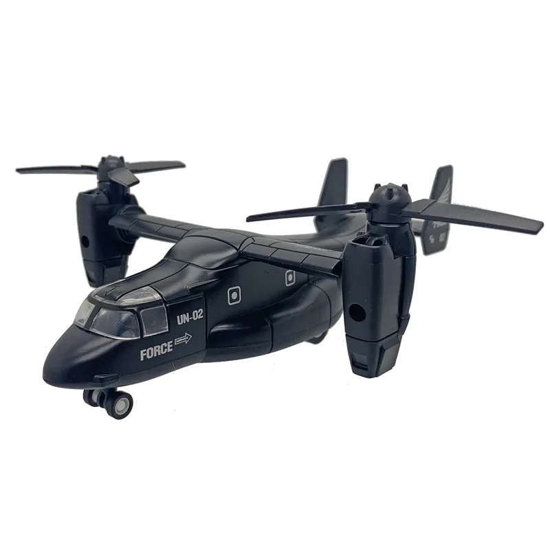 Toys Alloy Osprey V22 Airplane Model Diecast Fighter Simulation Aircraft Light Function Children Gift Collection Toys For Boys